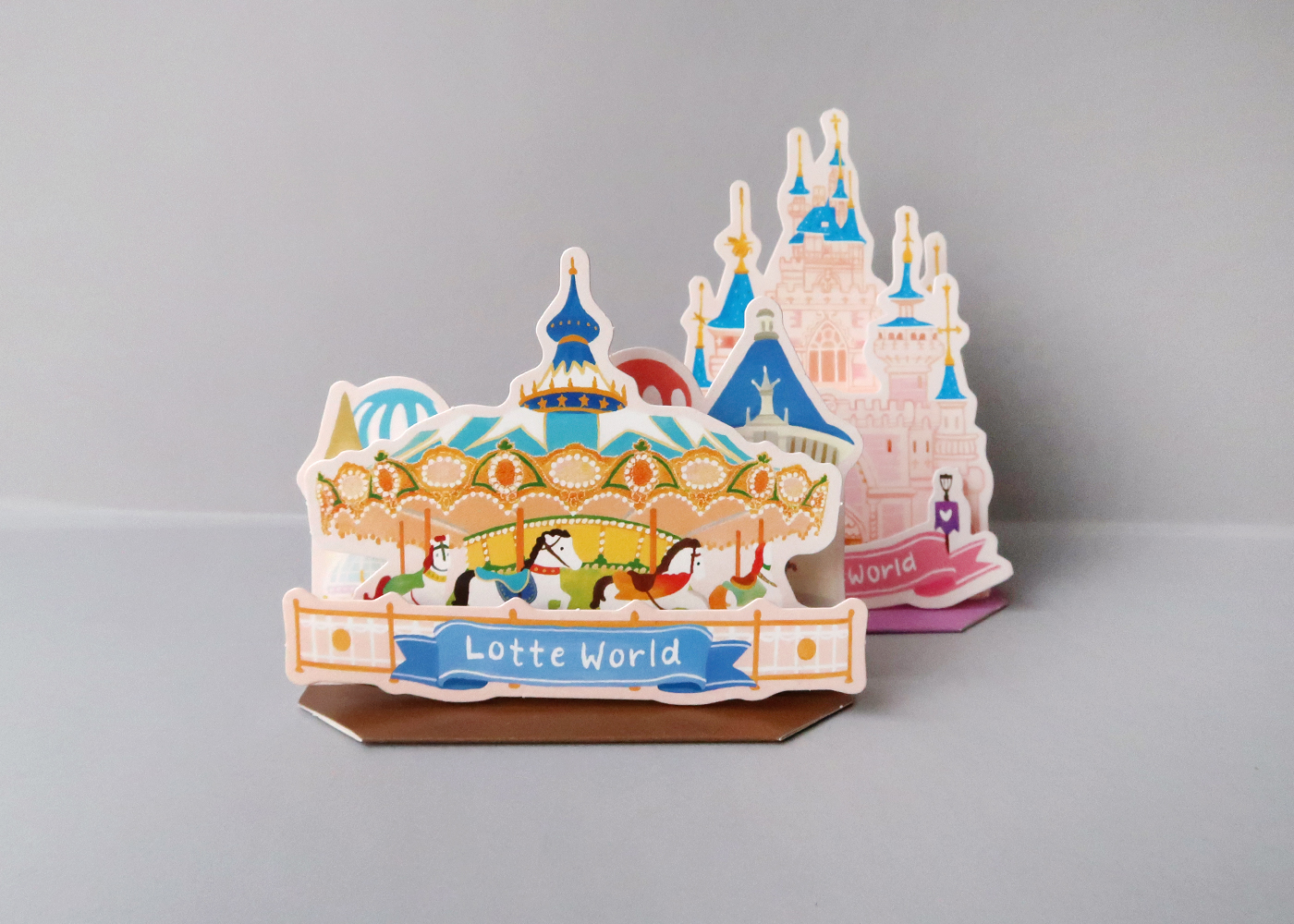 롯데월드 입체카드 제작